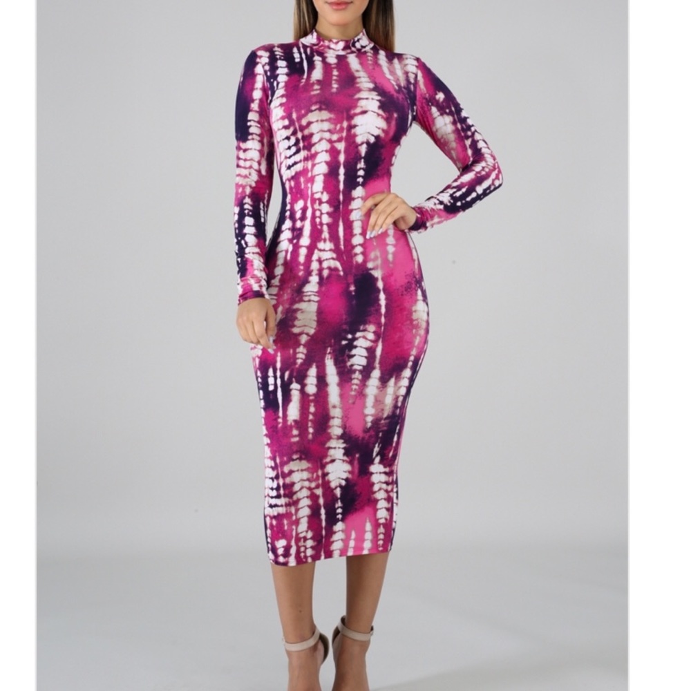 Dalonda Tie Dye Midi Dress